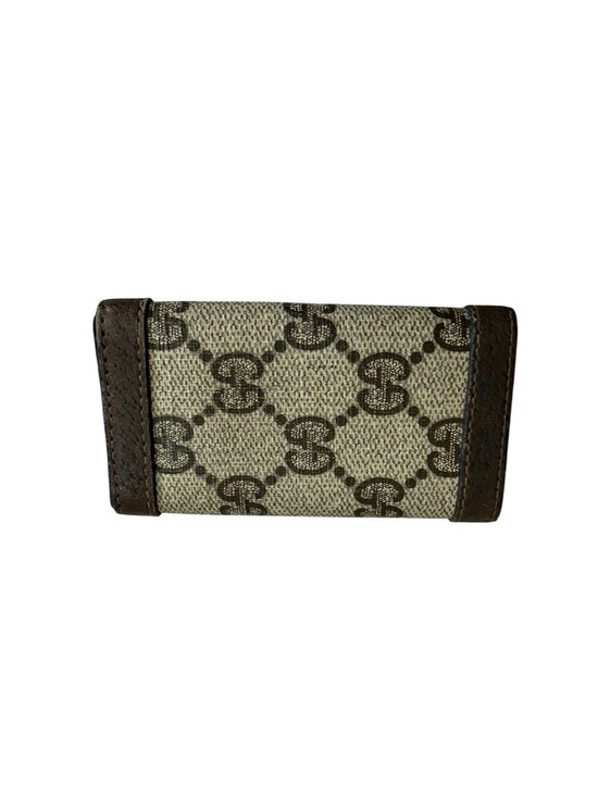 Gucci Key Holder In Women GUCCI Vintage Brown Keyholder Wallet Womens